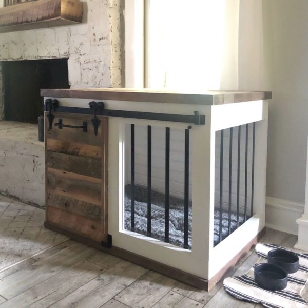 Picture of 11 DIY Dog Crate Plans That You Can Build Yourself Easily