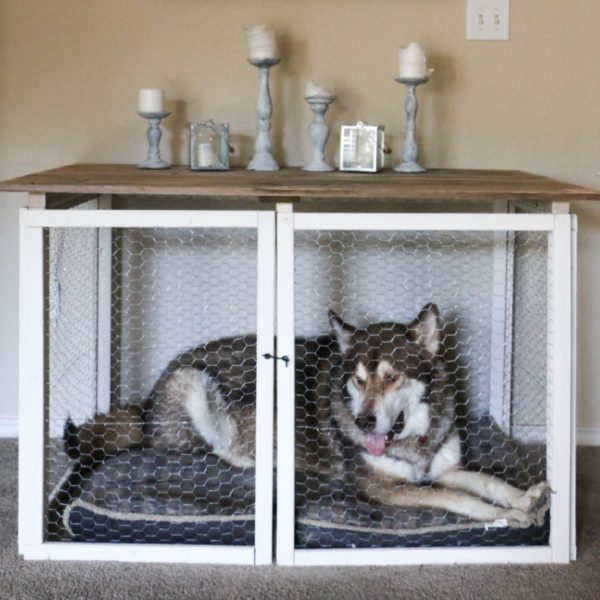 Image showcasing 11 DIY Dog Crate Plans That You Can Build Yourself Easily