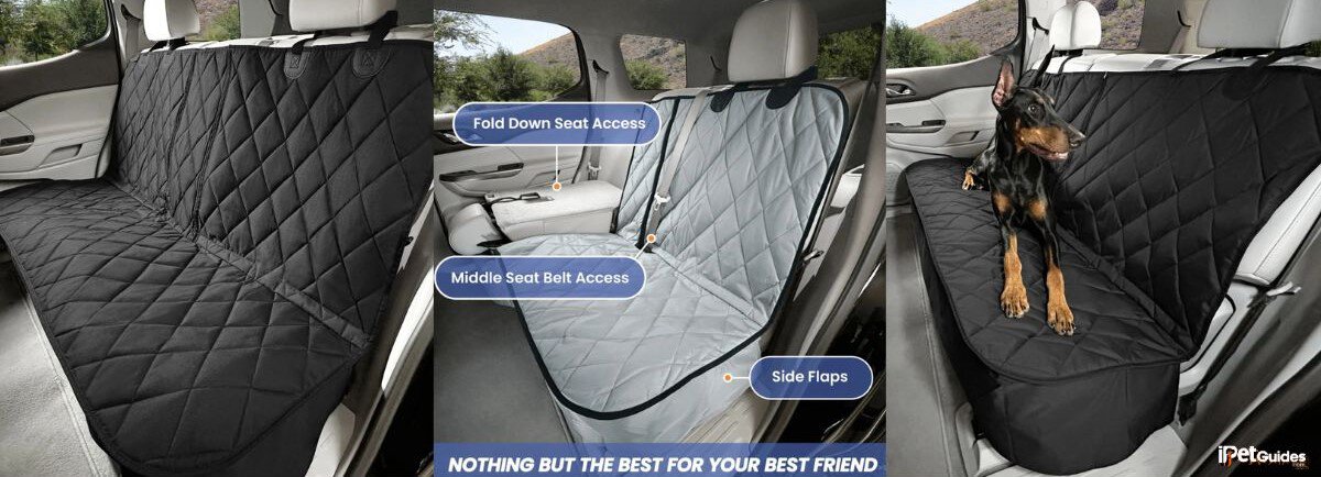 pictures of the split rear dog seat cover 